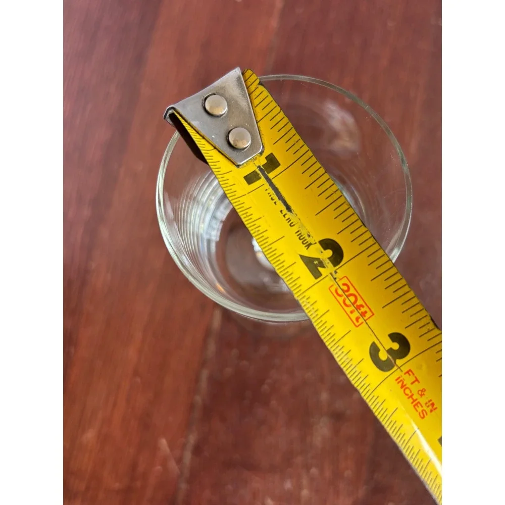 Vintage Etched Floral‎ Glass Cordial Stemware Long Stem Liqueur Aperitif Glass